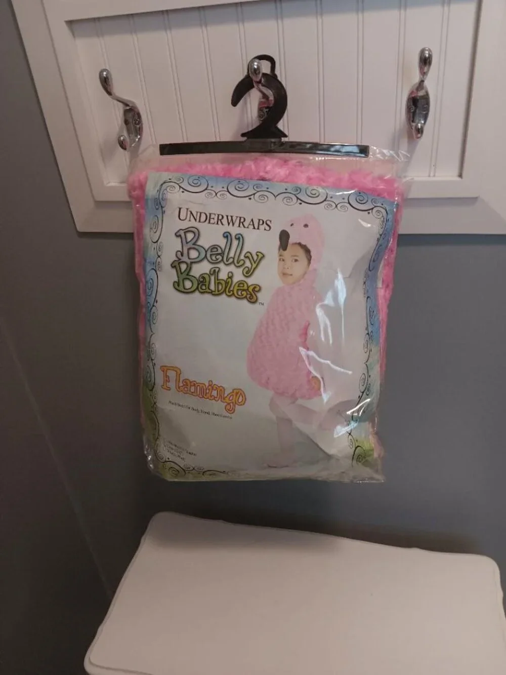 Child Underwraps Belly Babies Flamingo Halloween Costume Size 2T - 4T